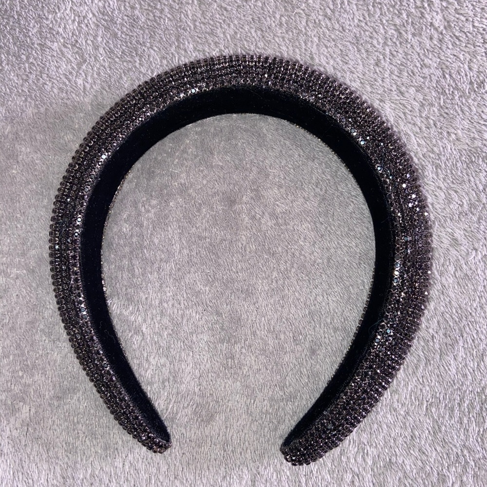 Black bling headband